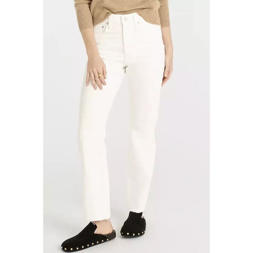 NWT J. Crew Slim Boyfriend Jean Jeans White Women's Size 26
